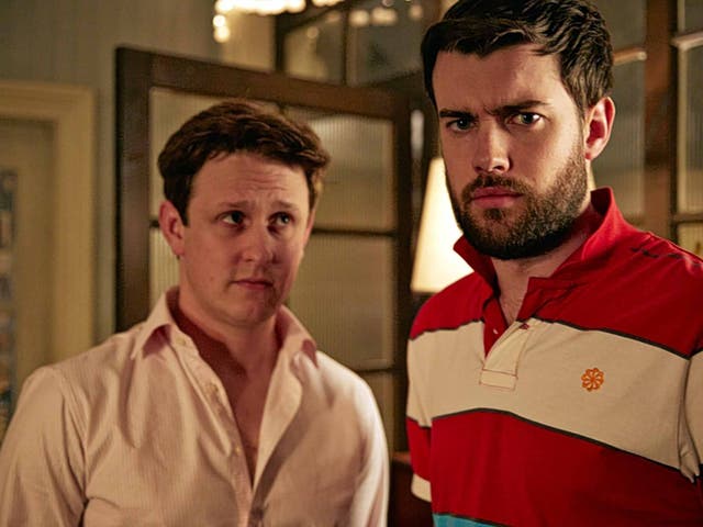 Class act: Richard Goulding as Tomithy and Jack Whitehall as JP in 'Fresh Meat'
