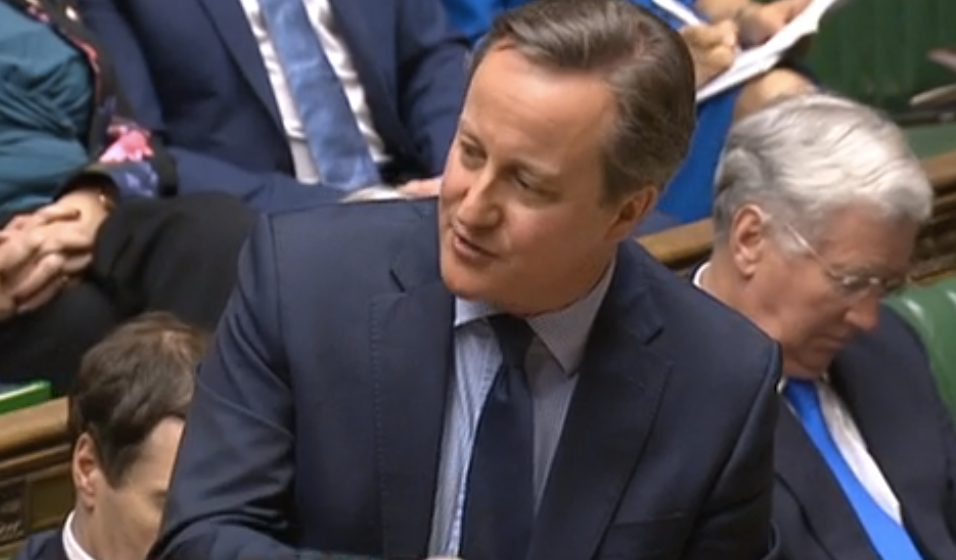 David Cameron heavily criticised Mr Johnson's position