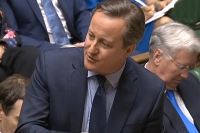 David Cameron heavily criticised Mr Johnson's position