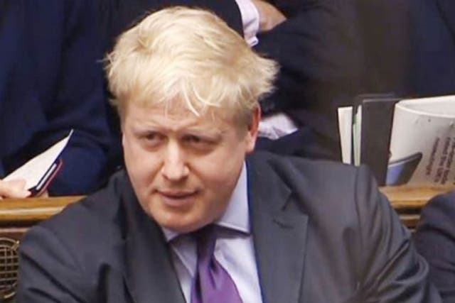 Boris Johnson suggested British sovereignty was at risk