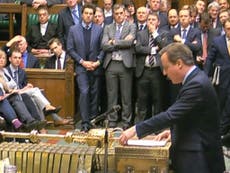 Tories back away from David Cameron in row over Europe