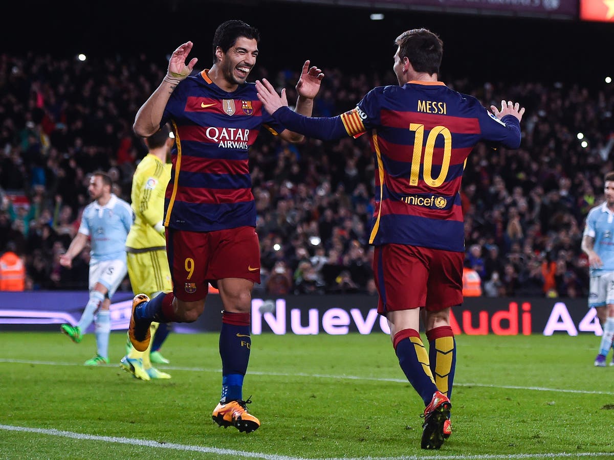 Arsenal vs Barcelona: How super Luis Suarez nudged Lionel ...