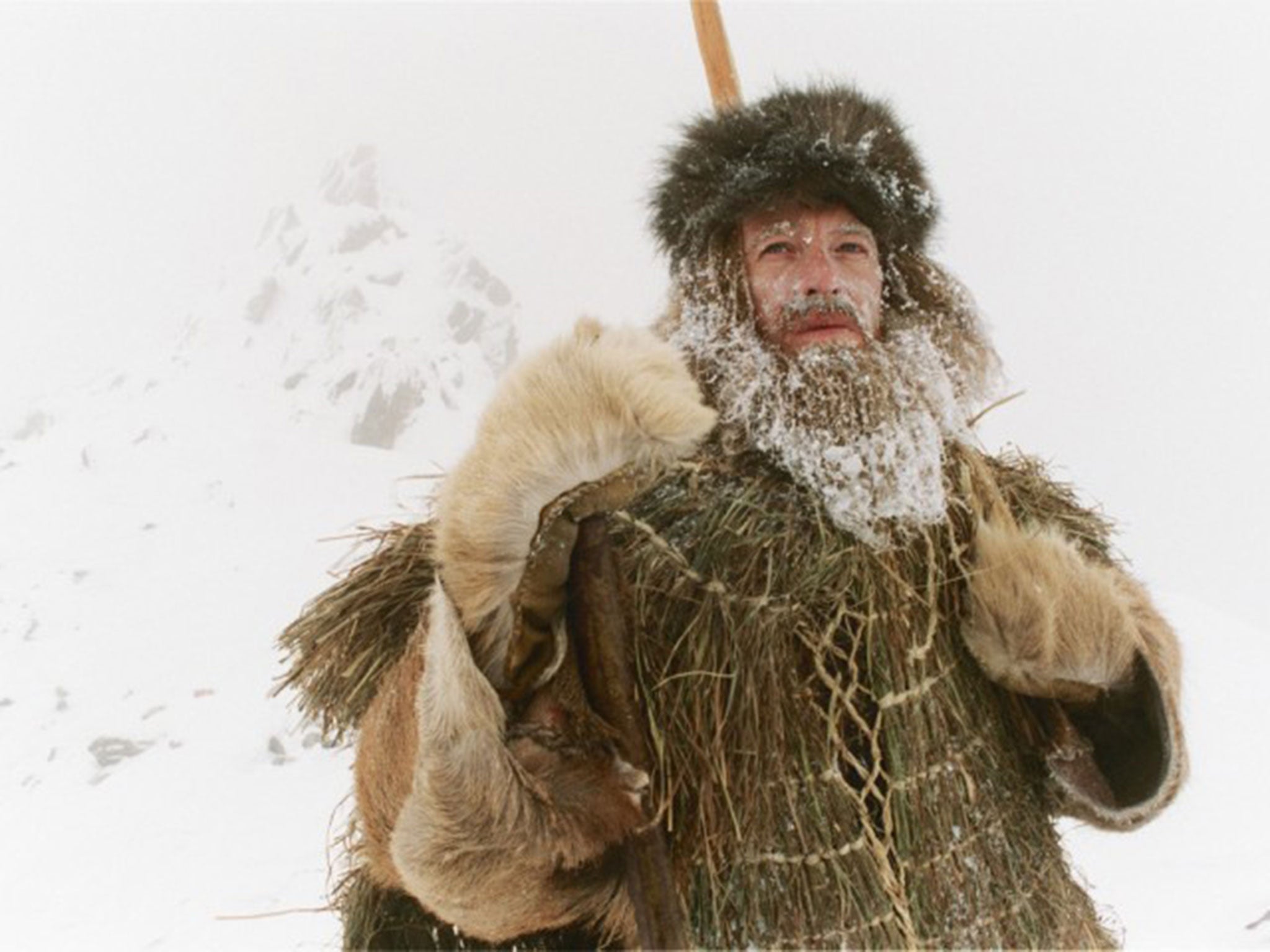 Actor Mark Noble plays Ötzi in the 2005 TV programme ‘The Iceman Murder’