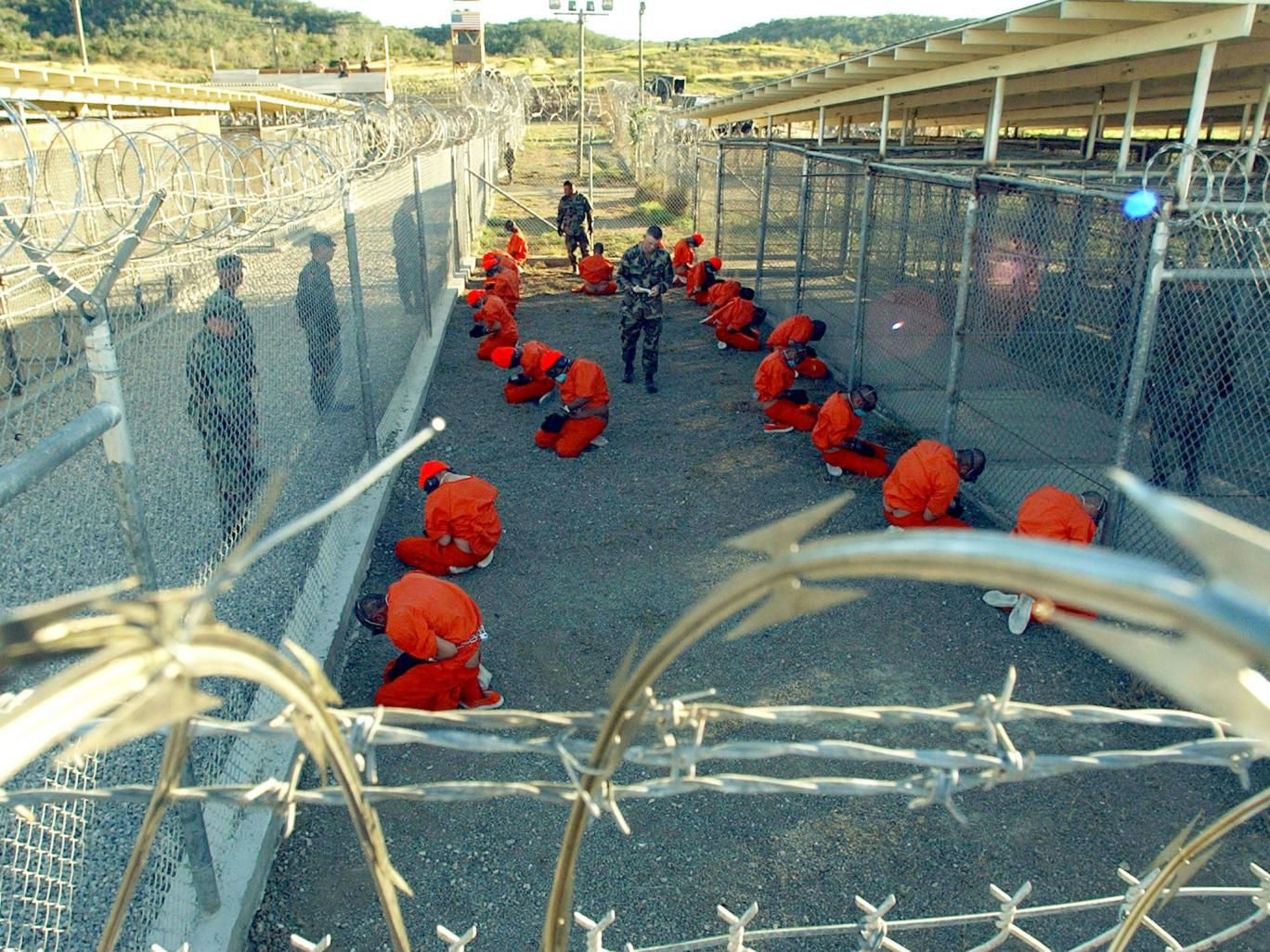 The images of prisoners arriving at Guantanamo Bay sparked international outcry
