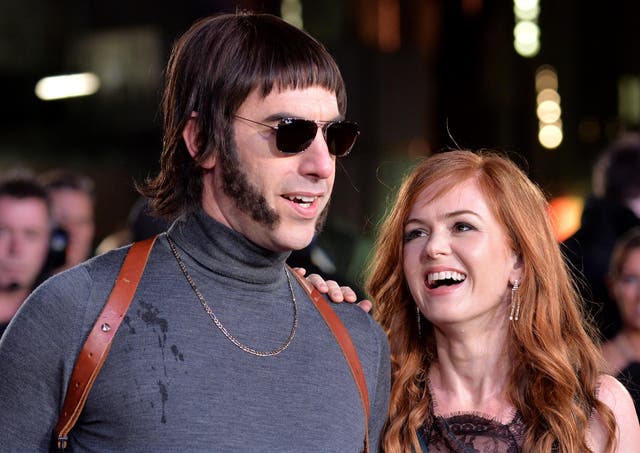 Sacha Baron Cohen and Isla Fisher attend the World premiere of 'Grimsby' in London