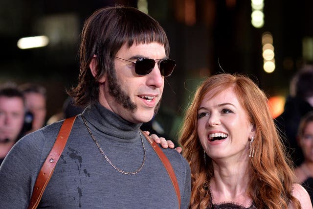 Sacha Baron Cohen and Isla Fisher attend the World premiere of 'Grimsby' in London