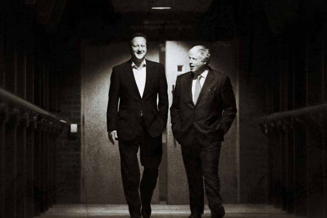 Gentleman and scholar: Cameron was an 'oppidan' at Eton – more posh than smart – while Johnson belonged to its swot team