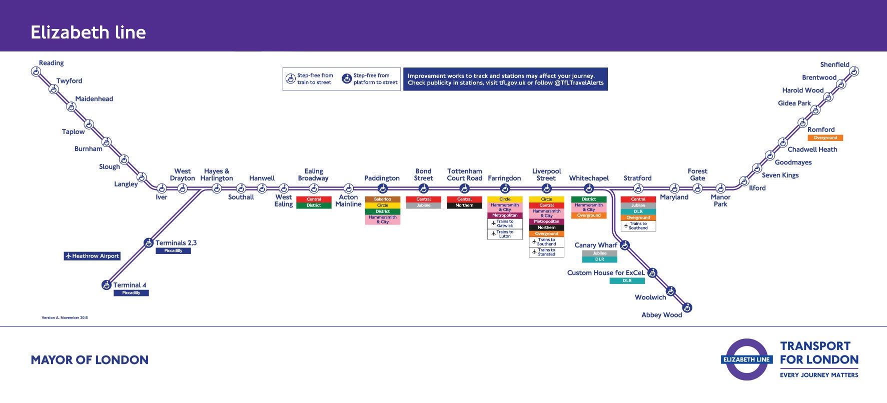 Elizabeth Line TfL apologises after new Crossrail map mislabels