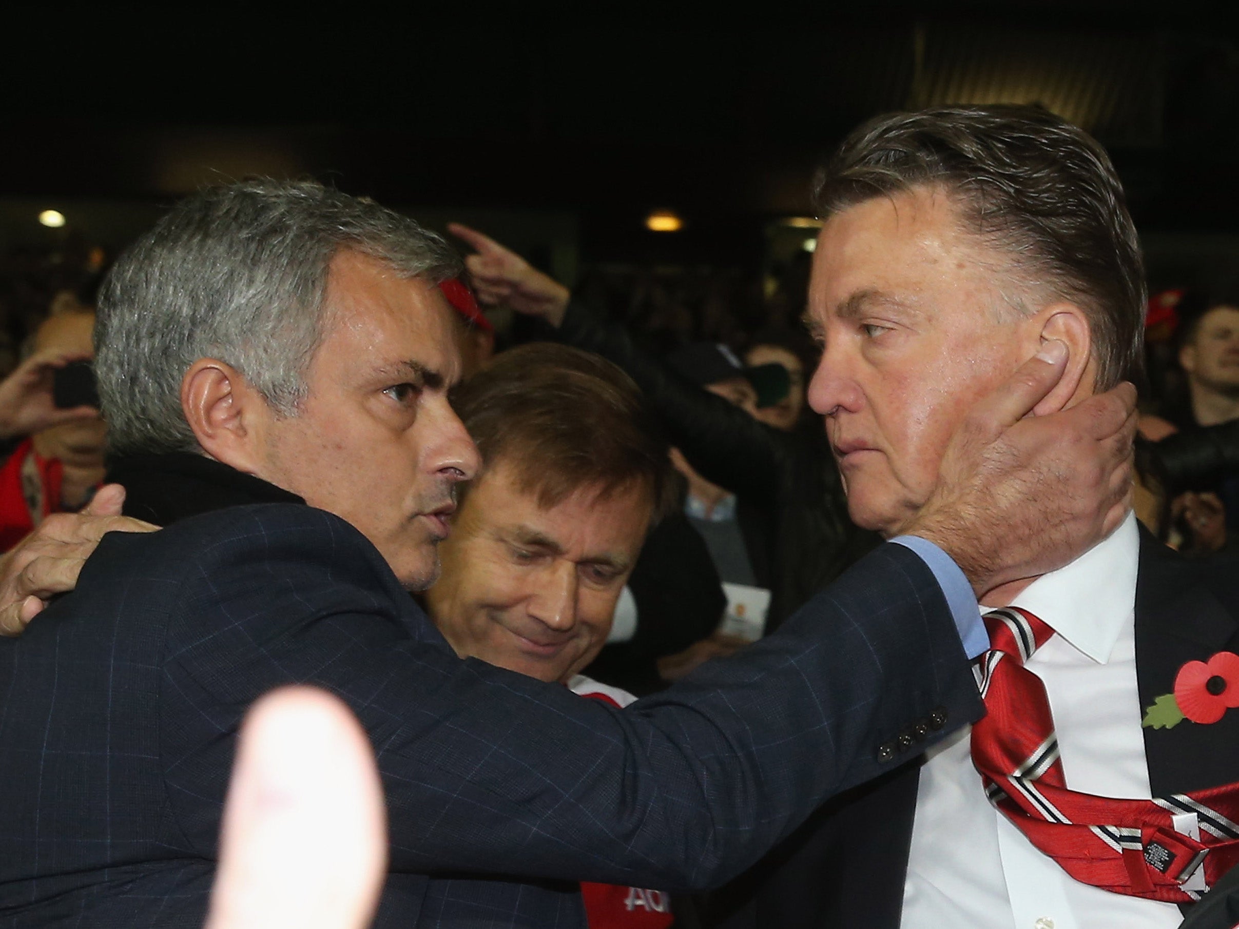 Jose Mourinho and Louis van Gaal are said to be good friends