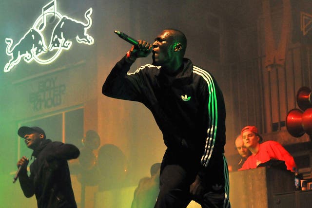 Stormzy performing at Red Bull's Culture Clash