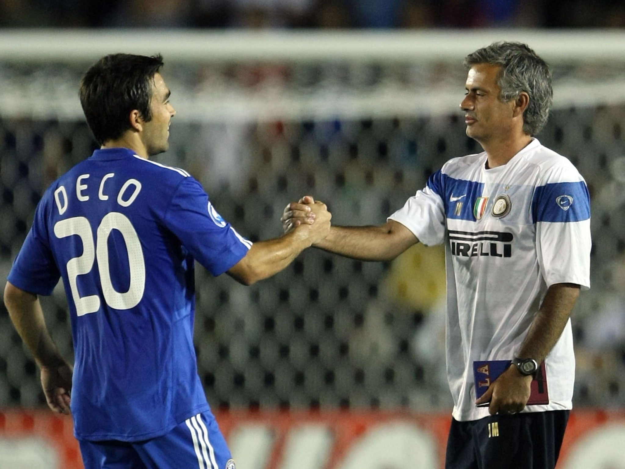 Deco and Mourinho together in 2009