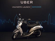 Uber launches first motorbike taxi service in Bangkok