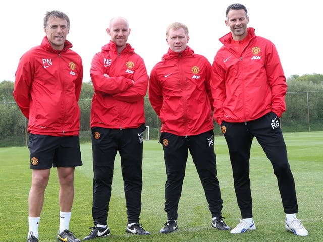 Phil Neville, Nick Butt, Paul Scholes and Ryan Giggs