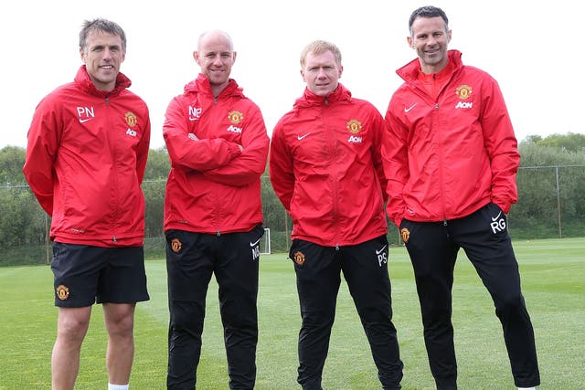 Phil Neville, Nick Butt, Paul Scholes and Ryan Giggs
