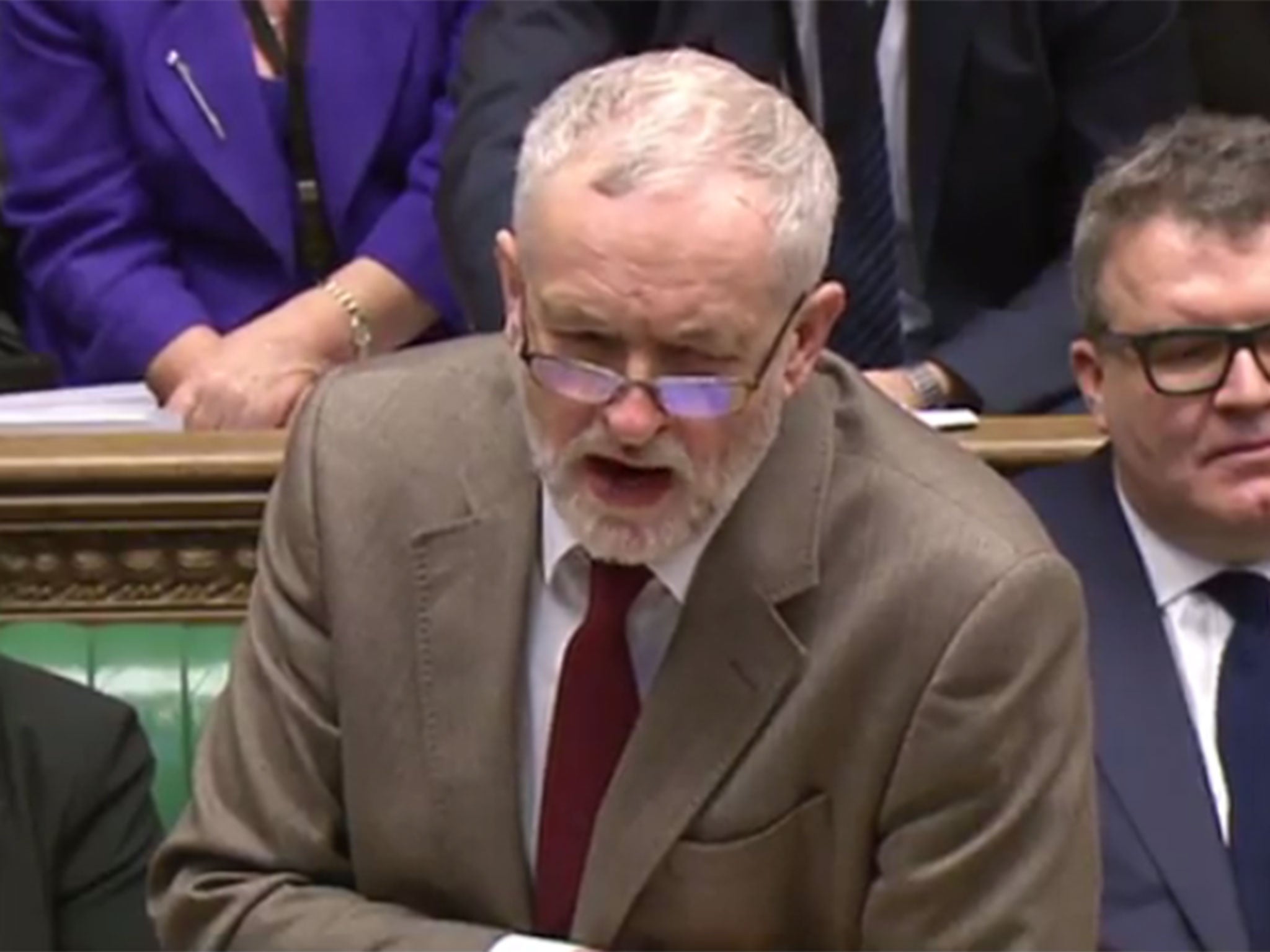 Jeremy Corbyn responds to David Cameron at PMQs on 24 February