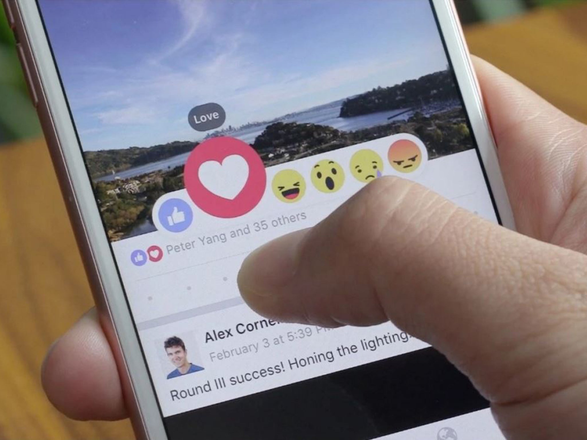 Reactions emoji first came to Facebook a year ago