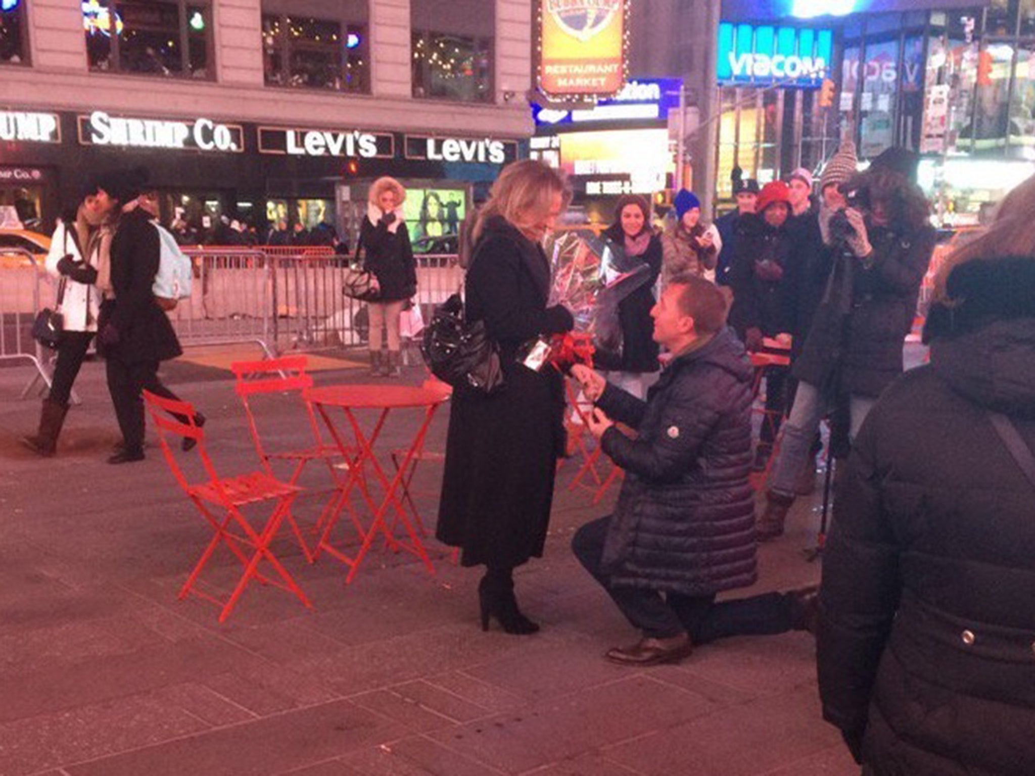 Brendan Rodgers is pictured proposing to his girlfriend Charlotte Searle
