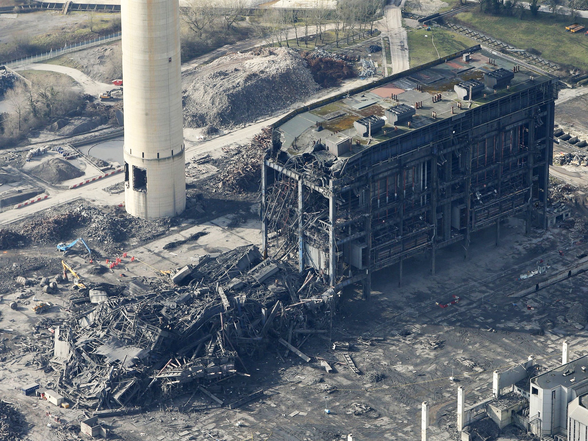 Four demolition workers were killed when Didcot A's boiler house collapsed unexpectedly in February