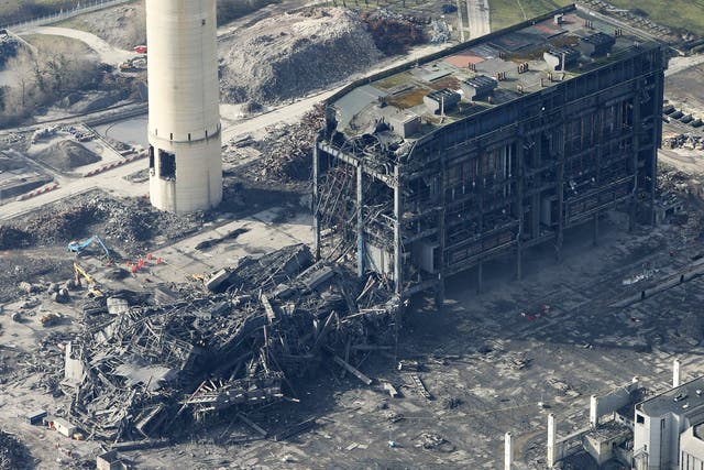 Four demolition workers were killed when Didcot A's boiler house collapsed unexpectedly in February