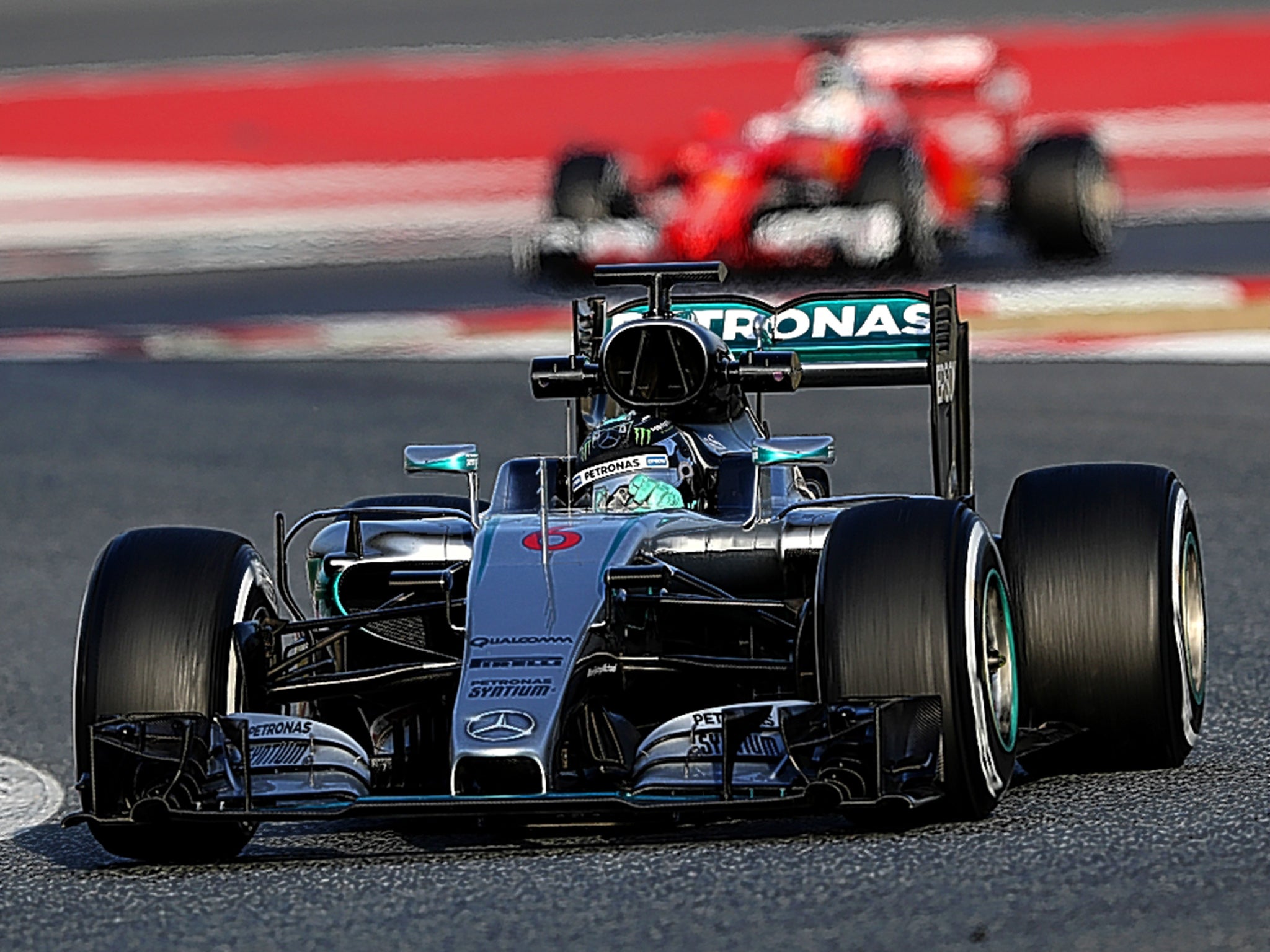Nico Rosberg drove more than 800km on one day in Barcelona, doing 172 laps of the Circuit de Catalunya in his new Mercedes