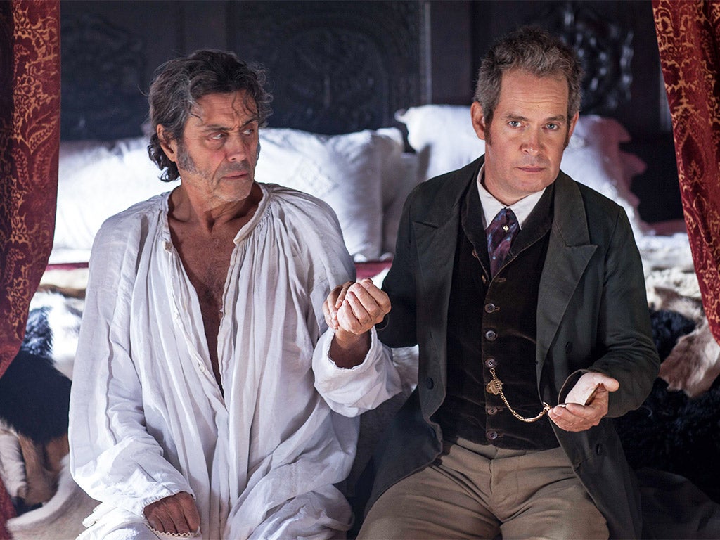 Pillows of the community: Ian McShane and Tom Hollander in ‘Doctor Thorne’