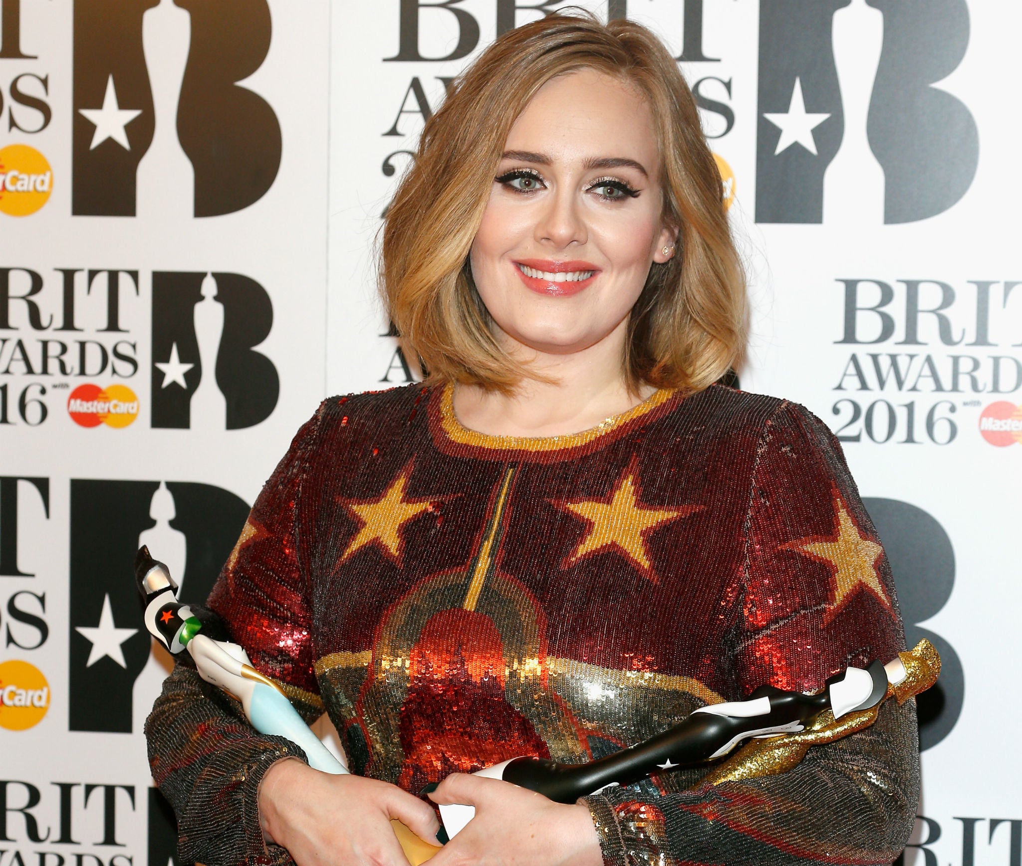 Adele won four trophies at the Brit Awards, to nobody's surprise