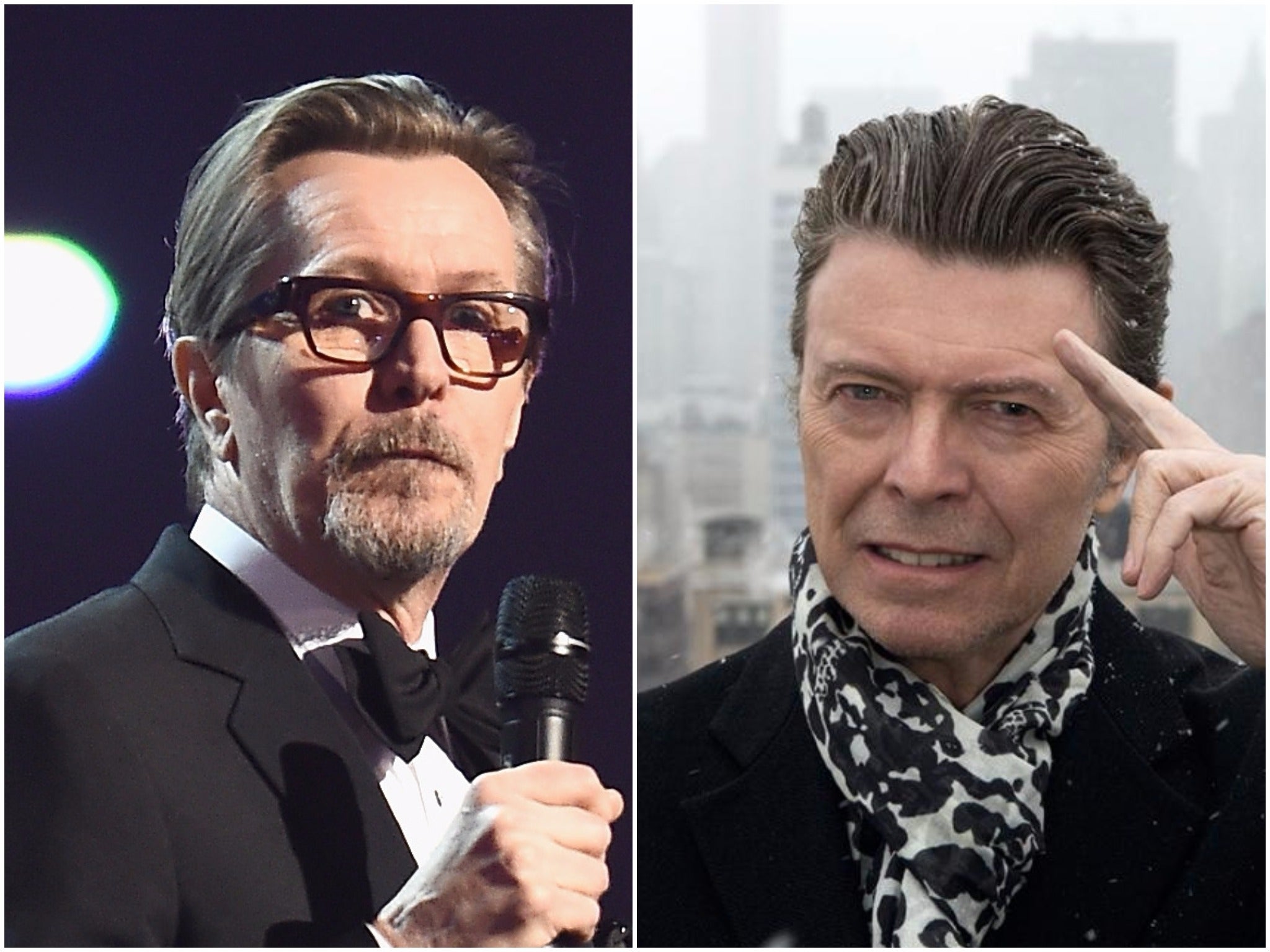 Gary Oldman paid tribute towards his friend David Bowie