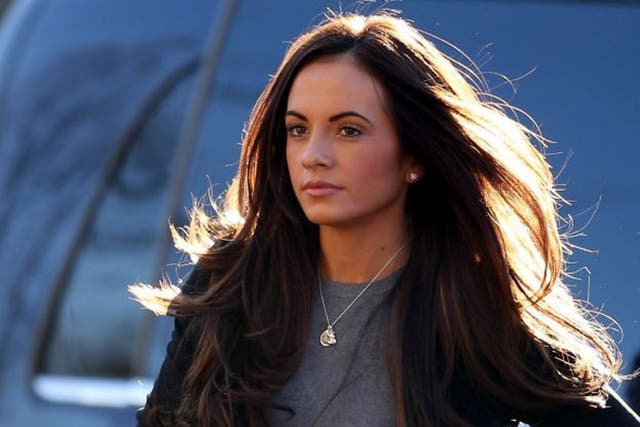 Adam Johnson's girlfriend Stacey Flounders has begun giving evidence at his trial at Bradford Crown Court