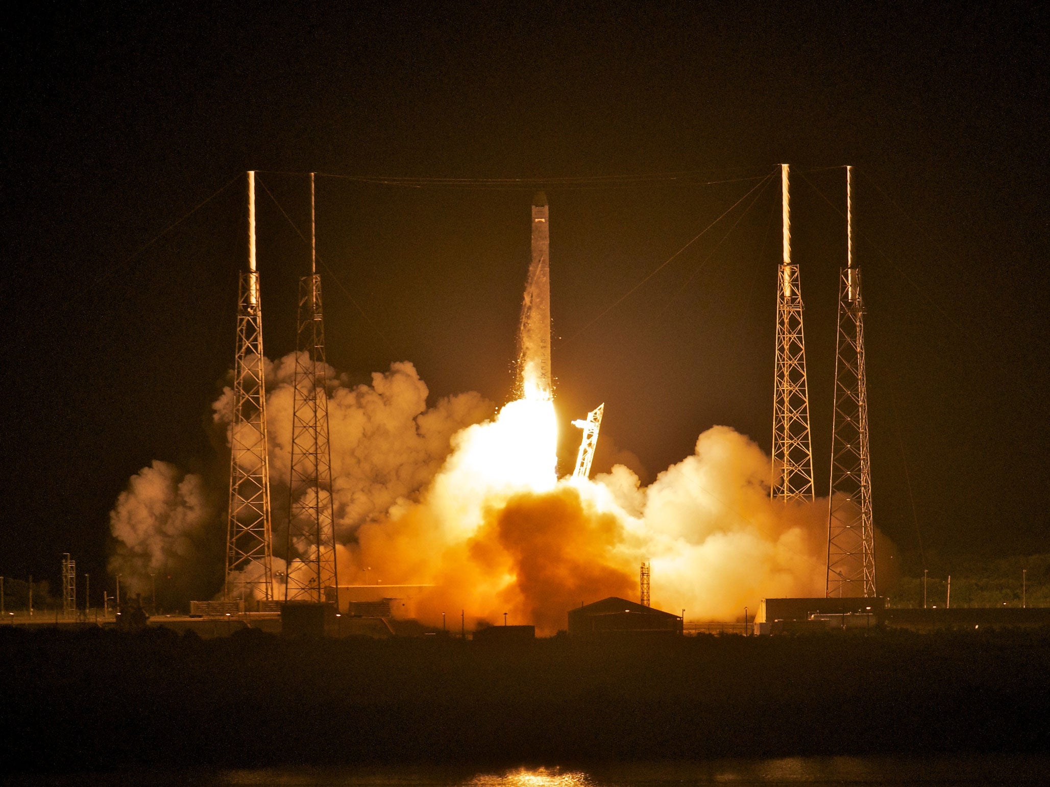A Falcon 9 rocket lifts off from Cape Canaveral in May 2012