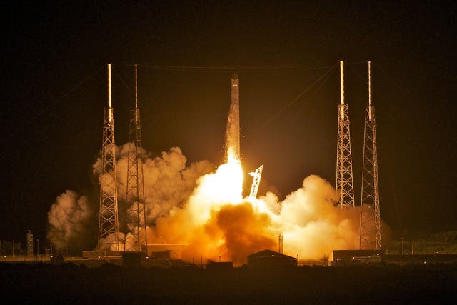 A Falcon 9 rocket lifts off from Cape Canaveral in May 2012