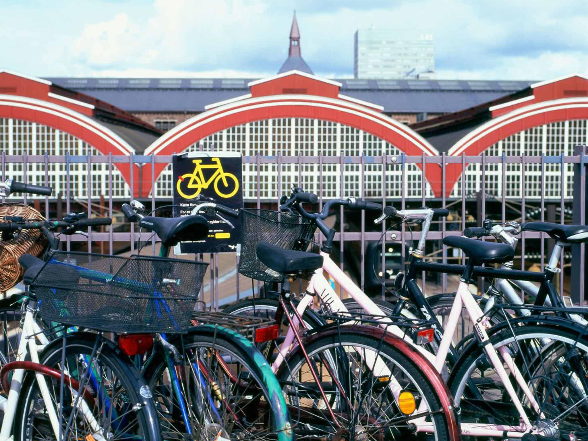 Bicycles outside Copenhagen's railway station