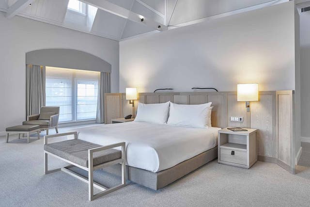 Whiter shade of pale: the bedrooms are neutrally decorated
