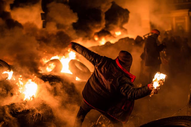 The Ukrainian capital Kiev is rife with theft, vandalism, and violent protests