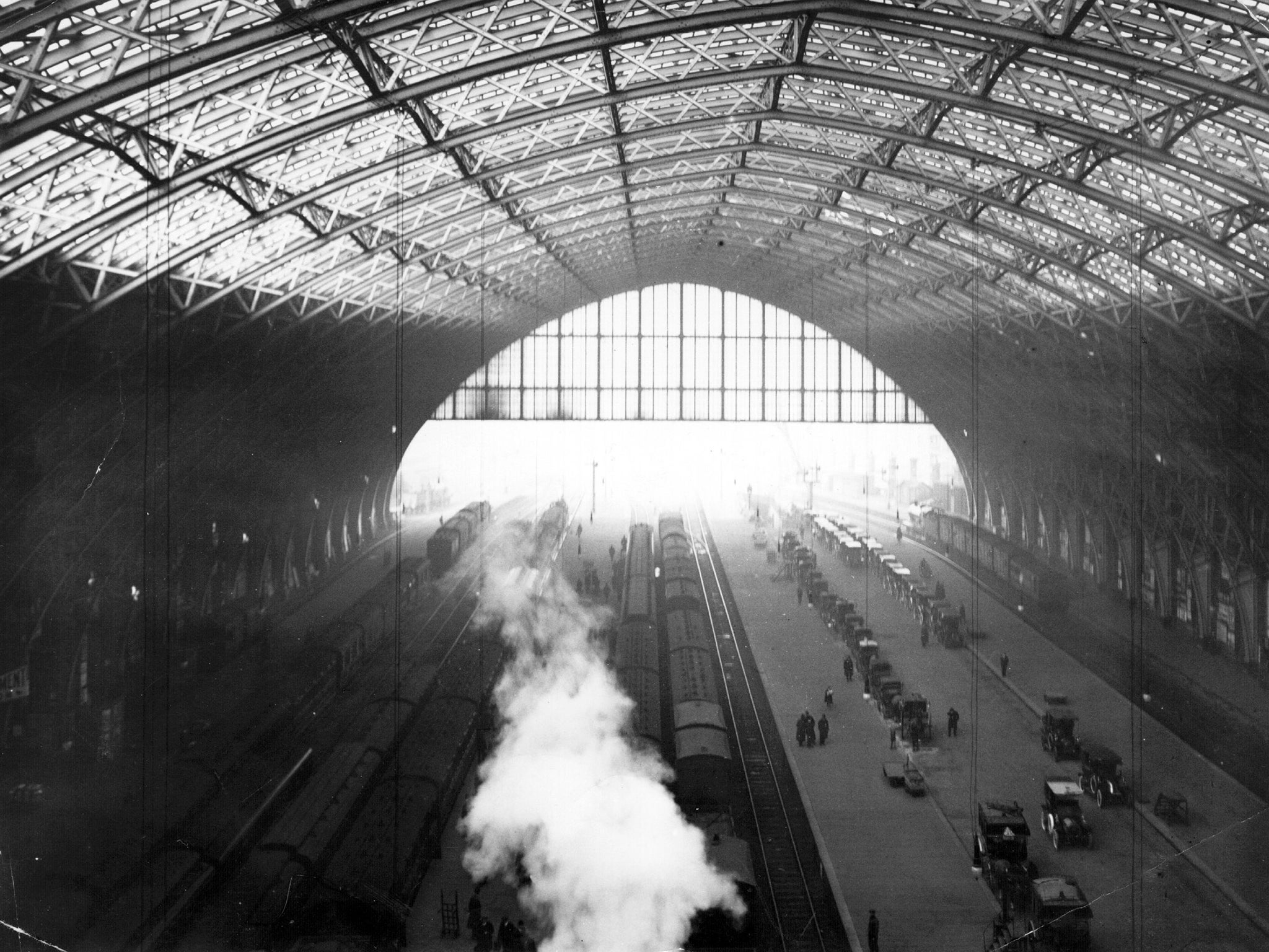 The general view of St Pancras station in London