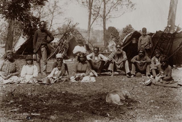 Aboriginal Australians on the Tweed River, New South Wales, Australia, circa 1880