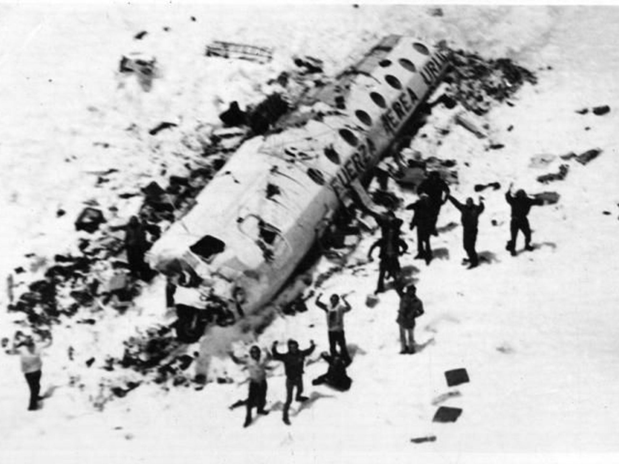 Members of a Uruguayan rugby team survived the air crash in the Andes in 1972 by eating the frozen remains of those who had died