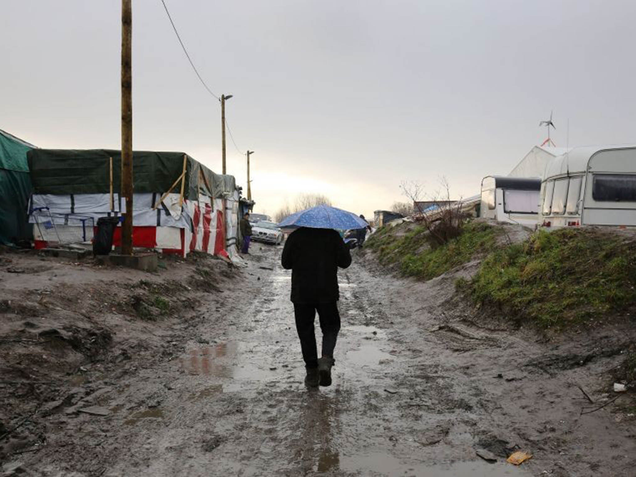 
One of their children has been living in a refugee camp in Calais for five months 