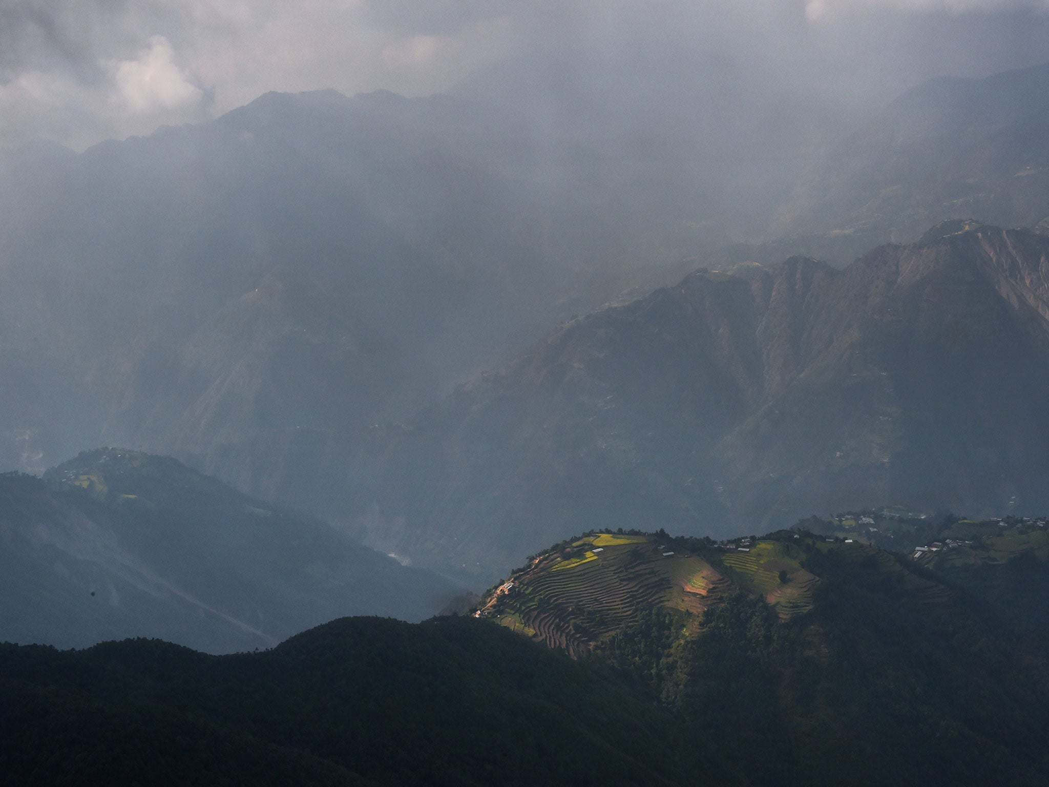 The plane crash landed in a remote mountainous region of Nepal