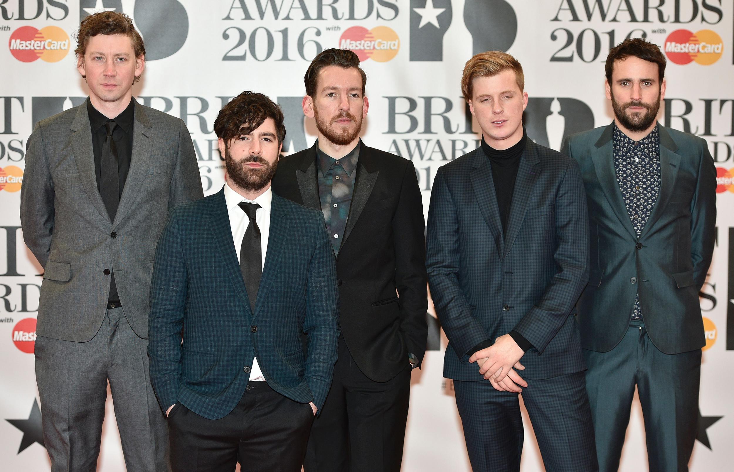 Foals bassist Walter Gervers (far left) has left the band after 12 years