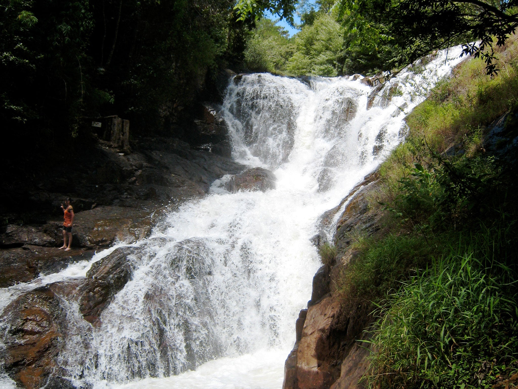 The Datanla waterfall in central Vietnam
