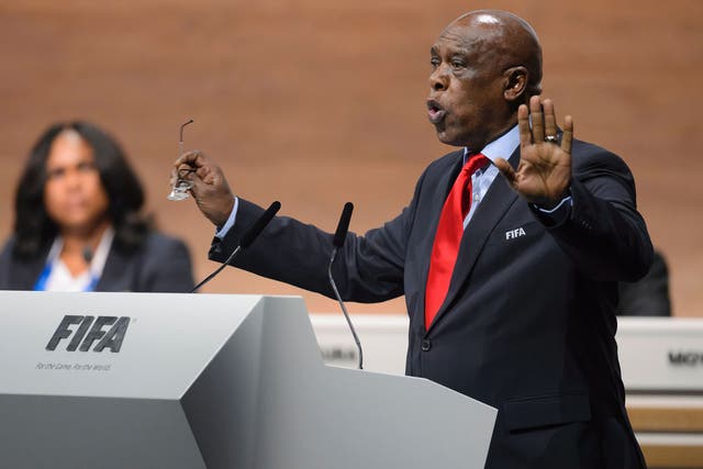 Tokyo Sexwale during his speech to Fifa's Extraordinary Congress