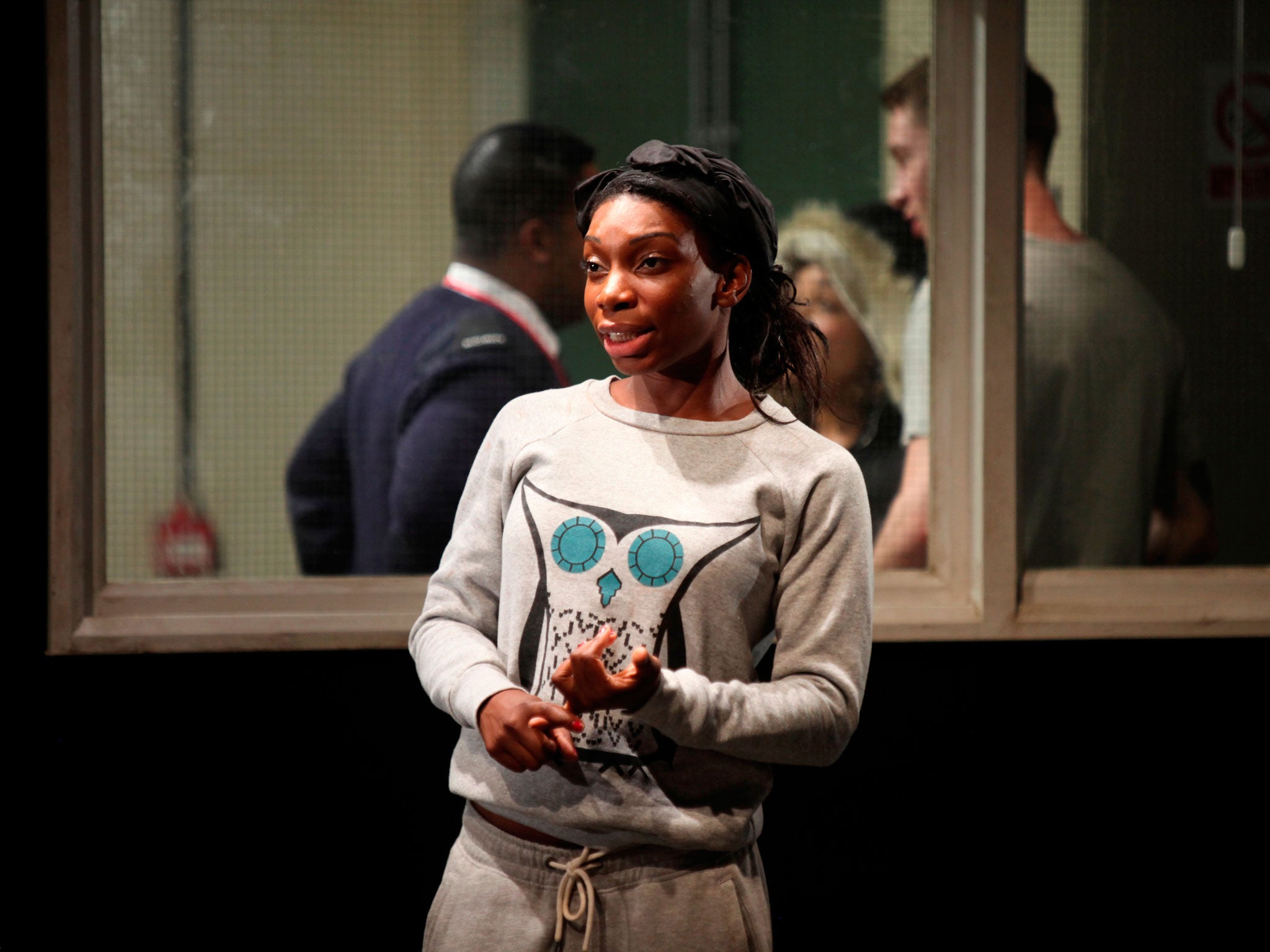 Coel as a mum in a production at the National Theatre (Ellie-Kurttz)