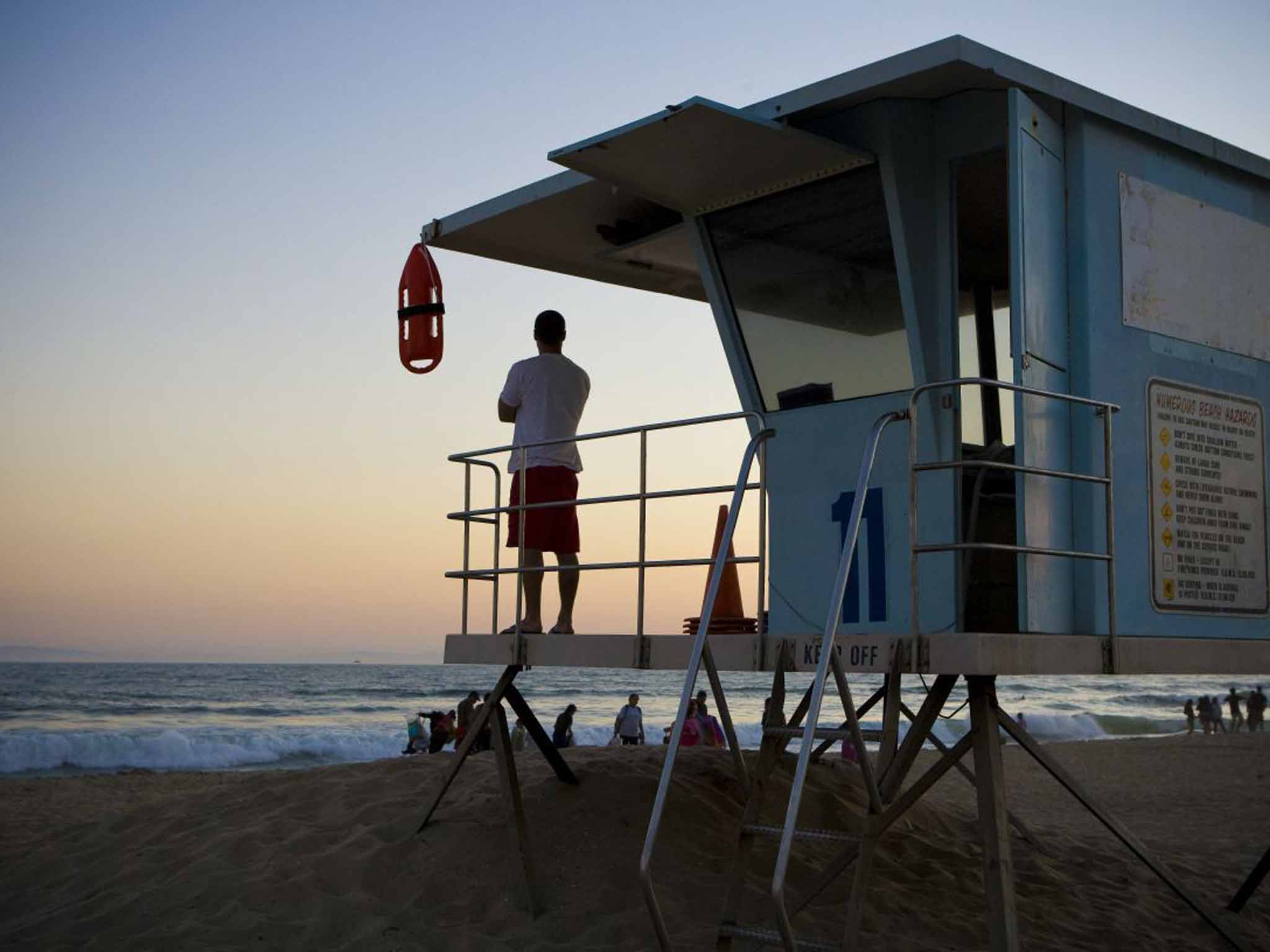 Lifeguard on Huntington Beach