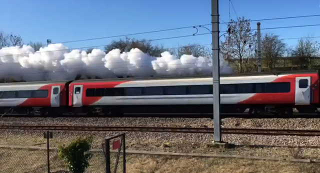 The moment a Virgin train blocked Ryan Allen's view of the Flying Scotsman