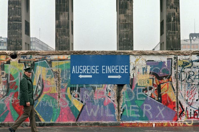 The Berlin wall was still up and very much open for business when Donald visited the city