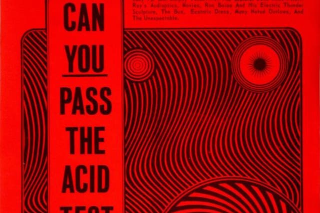 The Acid Test poster designed by West Wilson