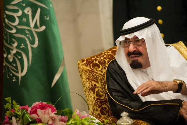 The late King Abdullah who died in January 2015 shortly after the plunge in oil prices ended years of economic prosperity