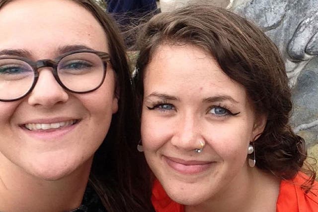 Izzy Squire, 19, and her half-sister Beth Anderson, 24