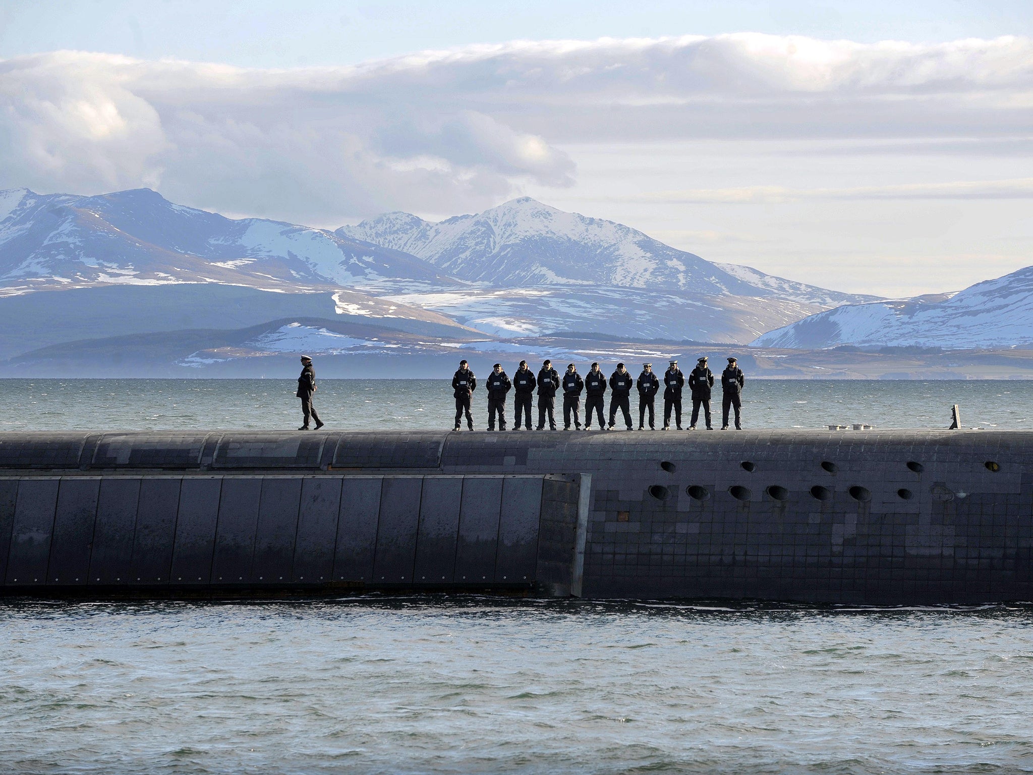 Trident submarine HMS Victorious takes part in a Nato exercise. Theresa May wants to keep the UK's nuclear capability
