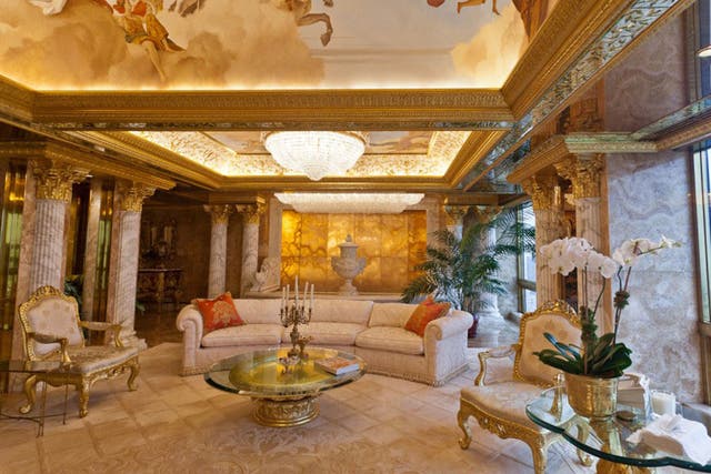 Pictures of Donald Trump’s three-storey penthouse apartment have re-emerged